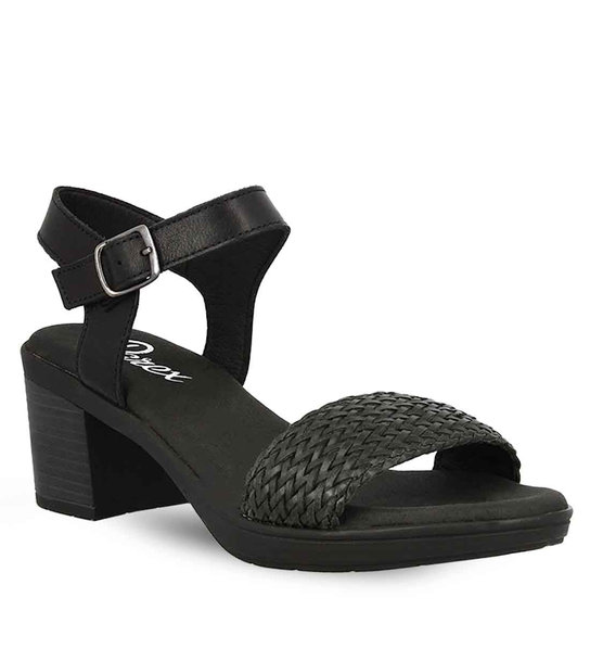 Γυναικεία Δερμάτινα Πέδιλα Με Τακούνι Parex 11625112