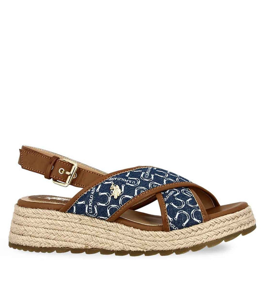 Womens Wedges U.S. Polo Assn. Kate005 Cuo-Blu01