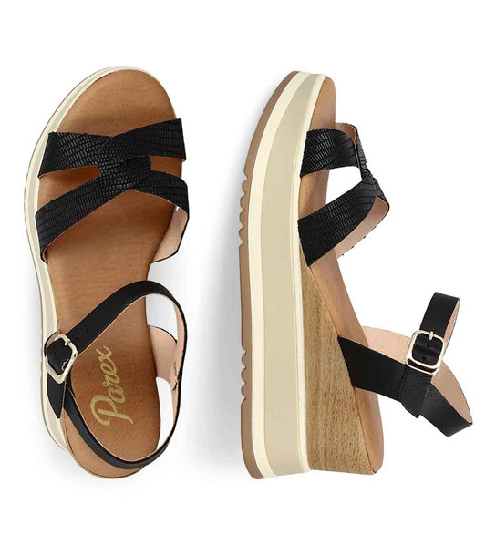 Womens Leather Wedges Parex 79710