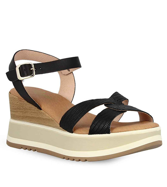 Γυναικείες Δερμάτινες Πλατφόρμες Parex 79710