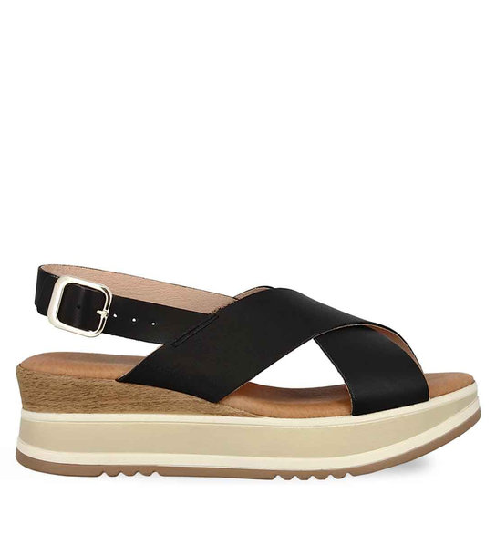 Womens Leather Wedges Parex 79302