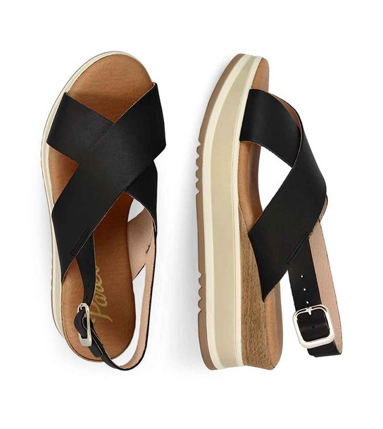 Womens Leather Wedges Parex 79302