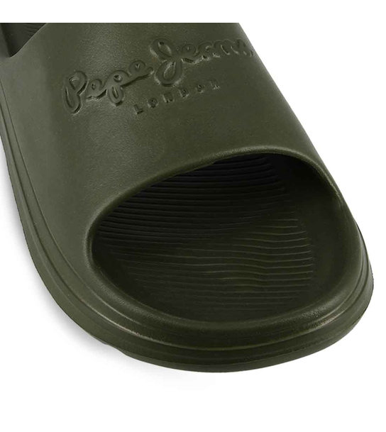Mens Beach Slide Slides Pepe Jeans Pms70119 765 Khaki Green
