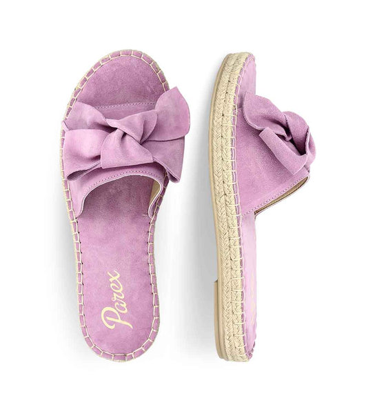 Womens Leather Espadrillas Mules Parex 12023010