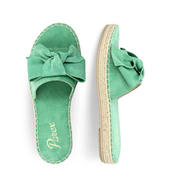 Womens Leather Espadrillas Mules Parex 12023010