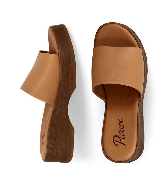 Γυναικεία Δερμάτινα Flatform Parex 12725019