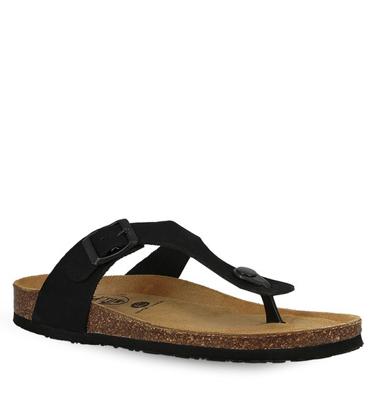 Women's Leather Sandals Plakton 181671 Negro