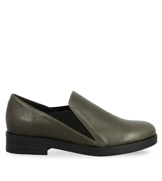 Womens Leather Slip On Shoes Parex 12922013