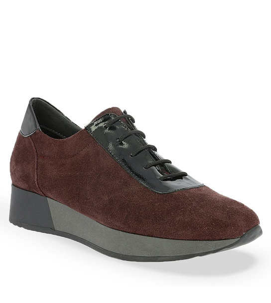 Γυναικεία Δερμάτινα Suede Δετά Sneakers Parex