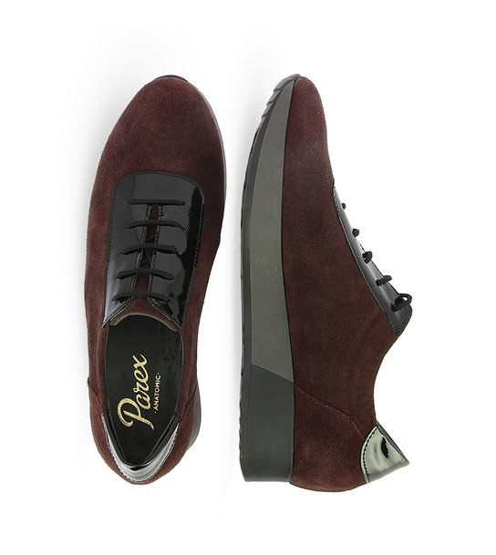 Γυναικεία Δερμάτινα Suede Δετά Sneakers Parex