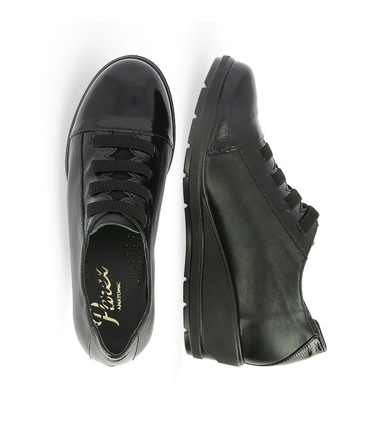 Womens Patent Platform Sneakers PAREX