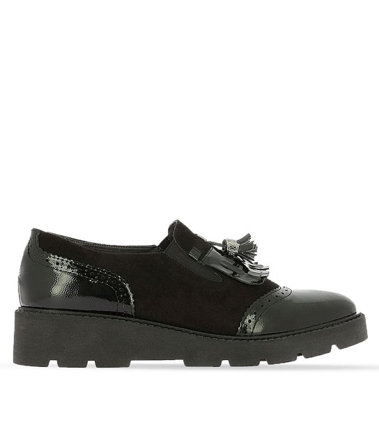Womens Leather Brogue Shoes Parex