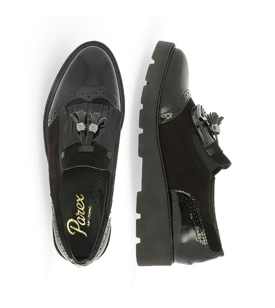 Womens Leather Brogue Shoes Parex