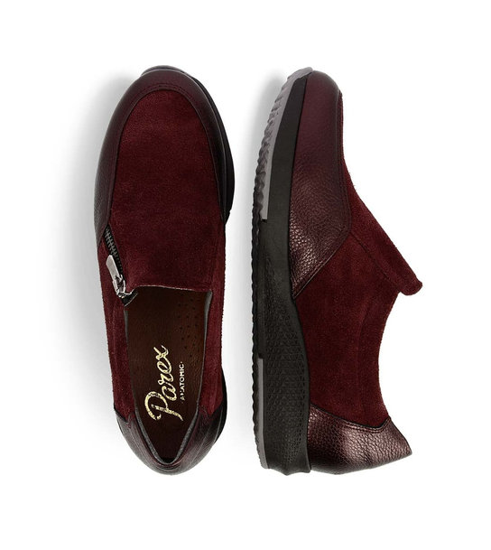 Womens Leather Slip On Zip Up Parex 12320001