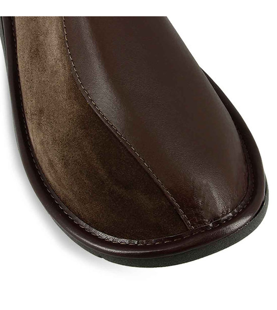 mens leather house slippers sears
