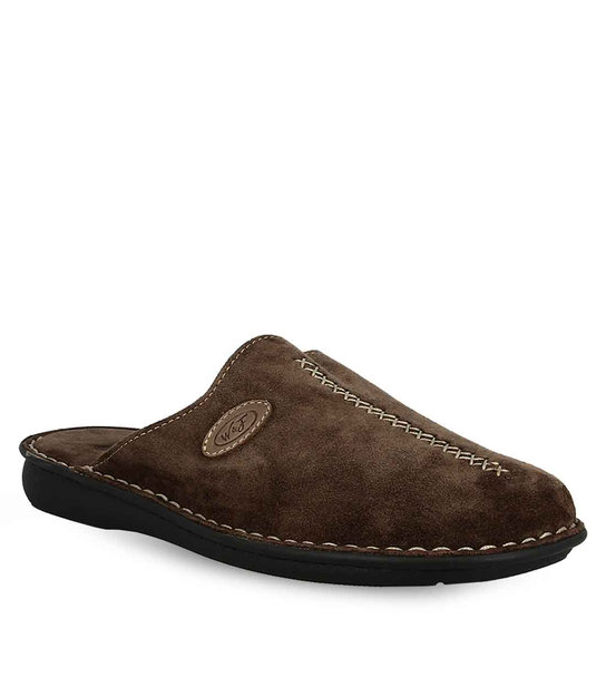 Ανδρικές Δερμάτινες Παντόφλες Σπιτιού Parex 10126296