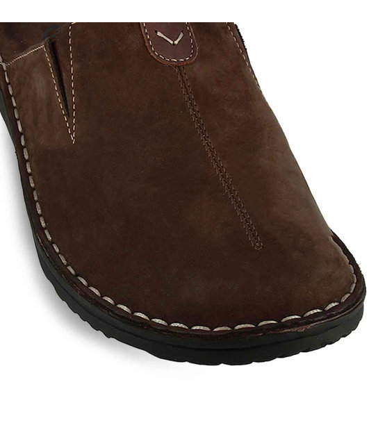 Mens Leather House Slippers Parex 10126297