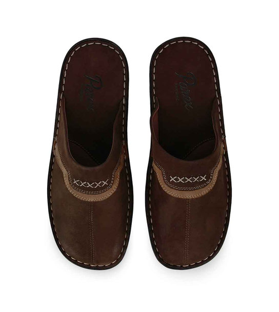 Ανδρικές Δερμάτινες Παντόφλες Σπιτιού Parex 10126299