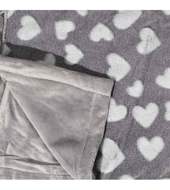 Fluffy Blanket With Hearts Parex 52126003