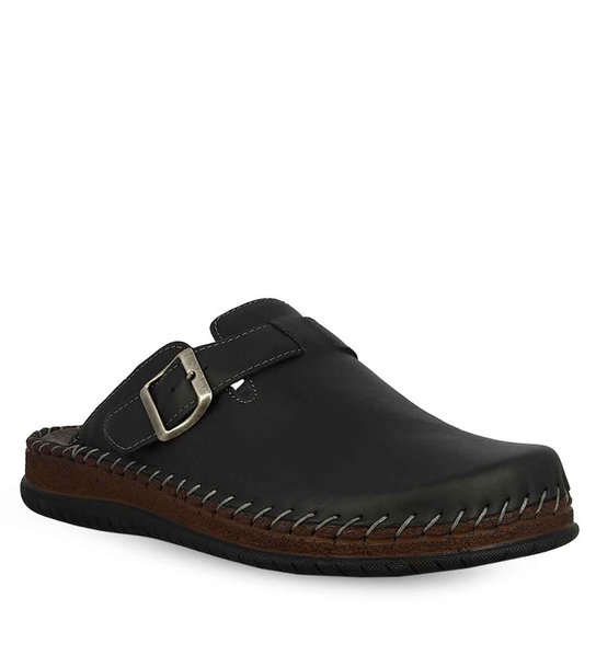 Mens Leather House Slippers Parex 10126300