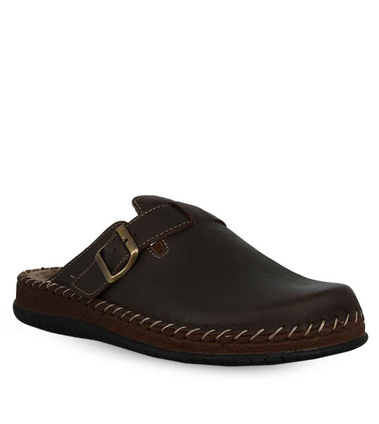 Mens Leather House Slippers Parex 10126300