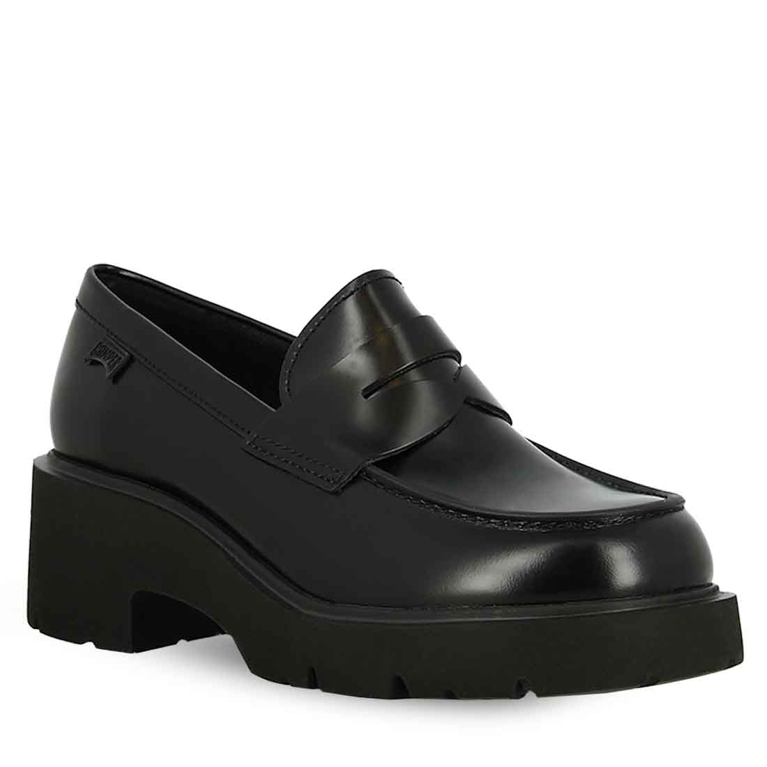 Camper Womens Leather Loafers Women's Leather Moccasins Camper K201425-002  ΜΑΥΡΟ Parex - Main Image