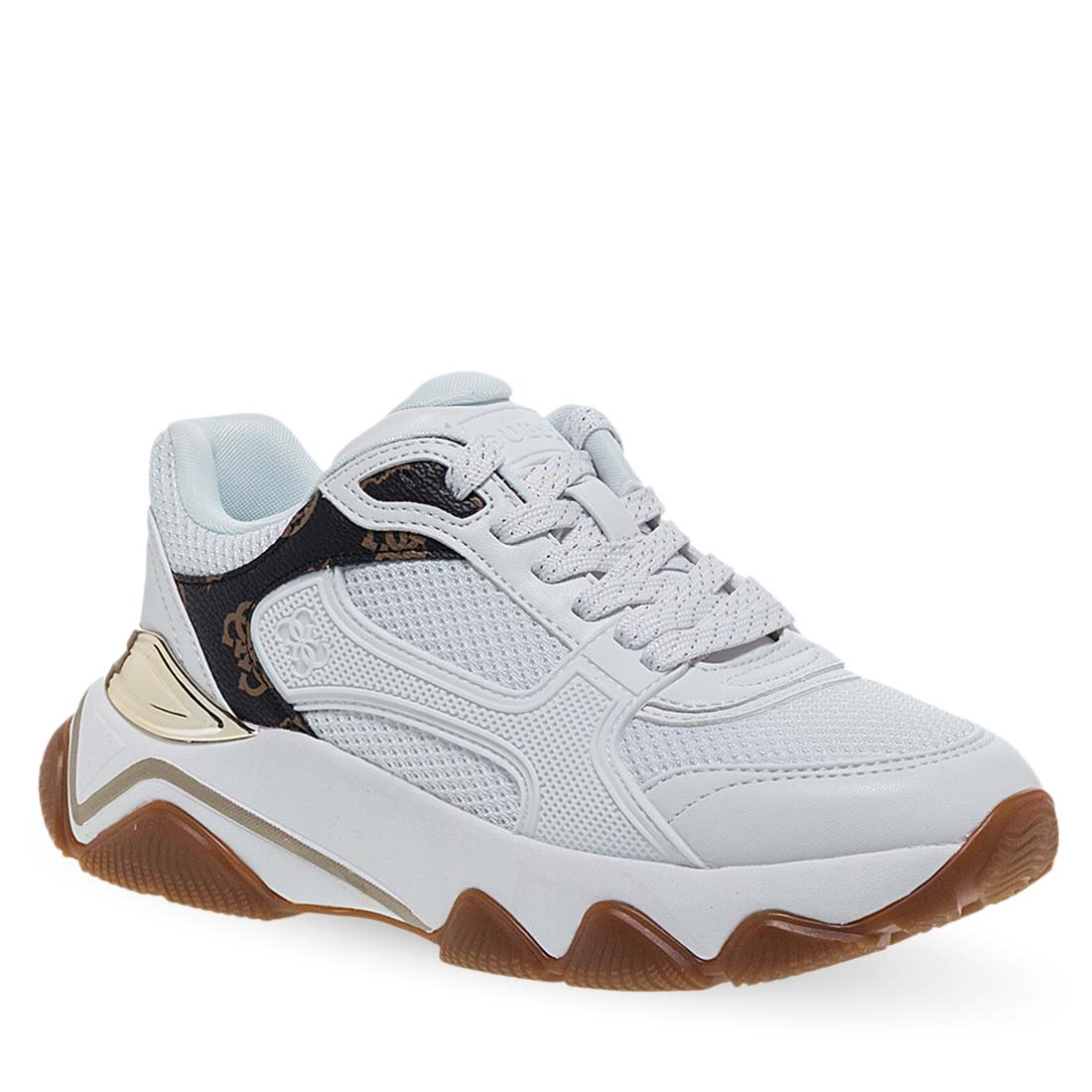 Γυναικεία Sneaker Guess Fltmzzele12_White Brown