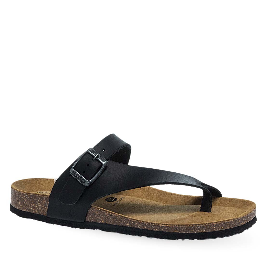 Γυναικεία Δερμάτινα Σανδάλια Plakton 185446 Negro Sa