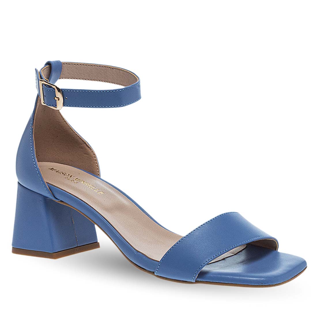 Γυναικεία Δερμάτινα Πέδιλα Με Τακούνι Maison Minrelle 11633153