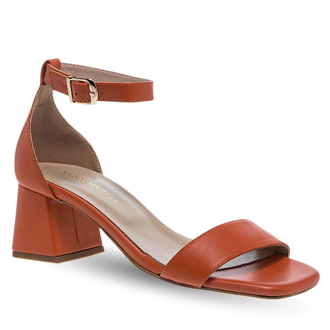 Γυναικεία Δερμάτινα Πέδιλα Με Τακούνι Maison Minrelle 11633153