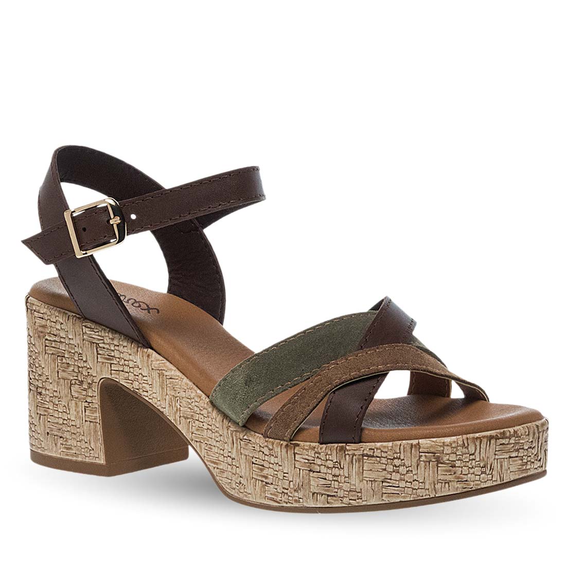 Γυναικεία Δερμάτινα Πέδιλα Με Τακούνι Parex 11633224