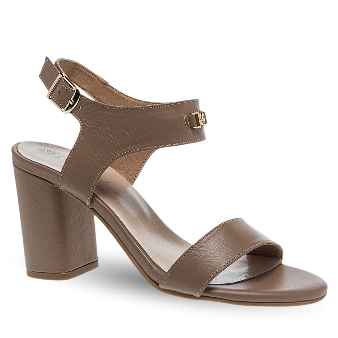 Γυναικεία Δερμάτινα Πέδιλα Με Τακούνι Maison Minrelle 11633232