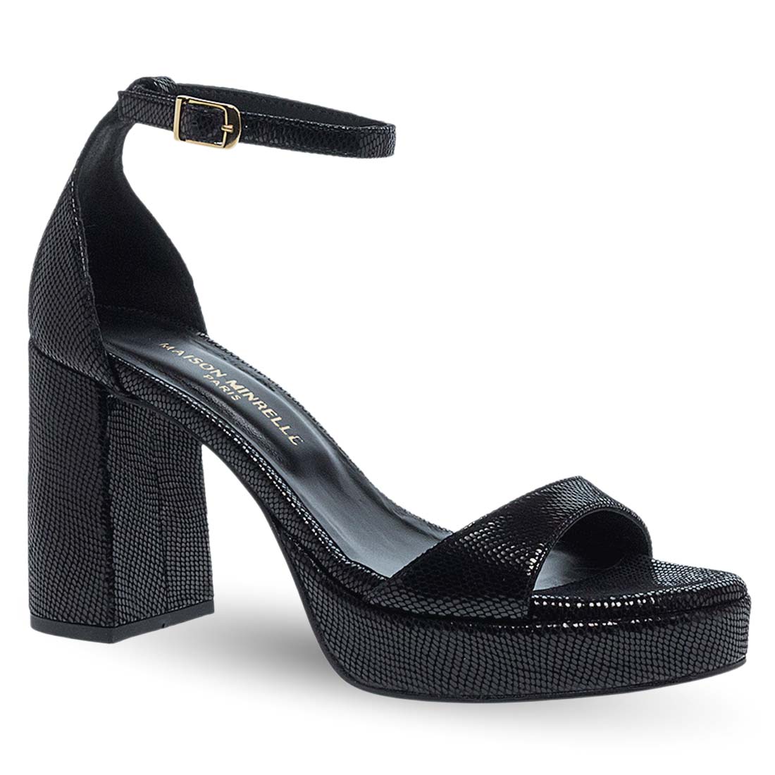 Γυναικεία Δερμάτινα Πέδιλα Με Τακούνι Maison Minrelle 11633283