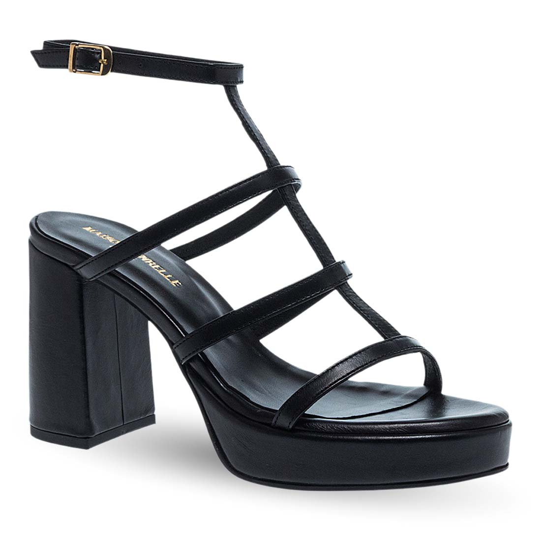 Γυναικεία Δερμάτινα Πέδιλα Με Τακούνι Maison Minrelle 11633285