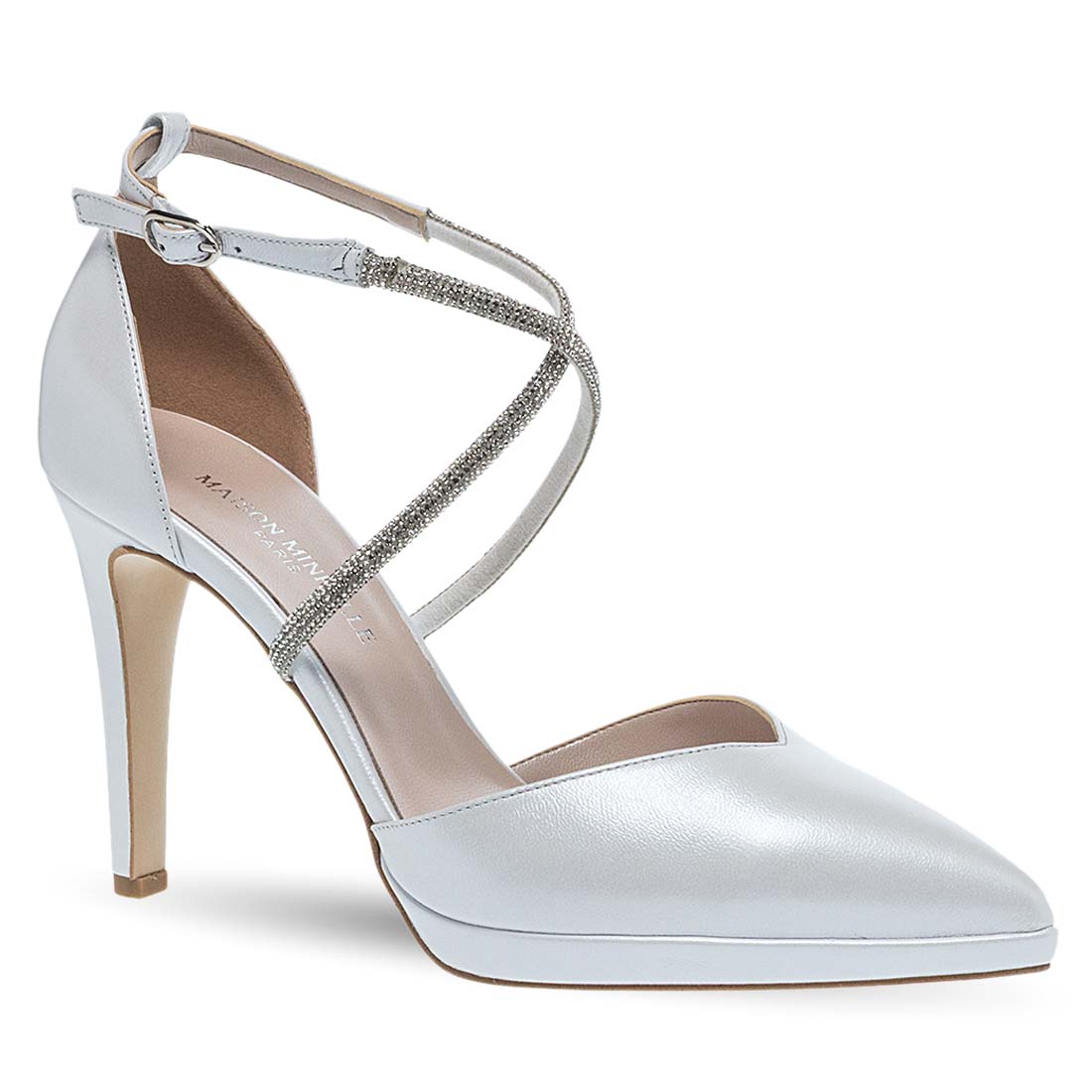 Γυναικεία Δερμάτινα Νυφικά Παπούτσια Maison Minrelle 13333000