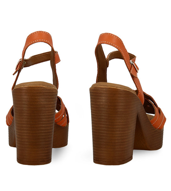 Γυναικεία Δερμάτινα Πέδιλα Mε Τακούνι Parex 11627150