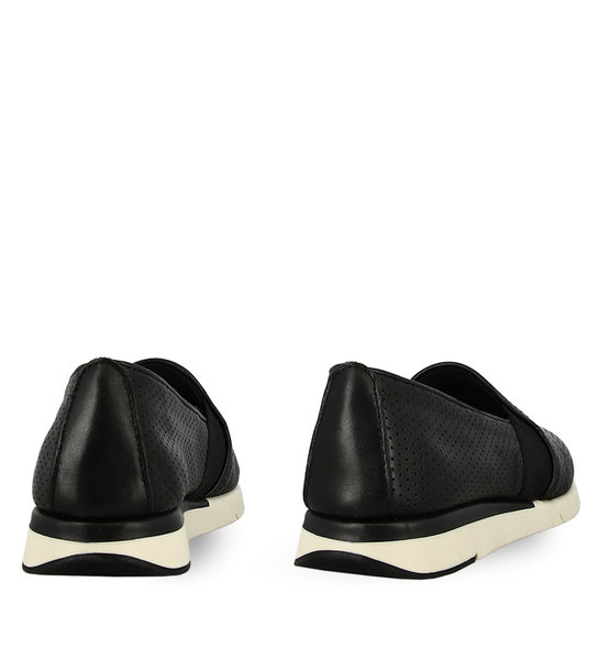 Womens Slip On Shoes Leather Flex & Go Fast Action St1126