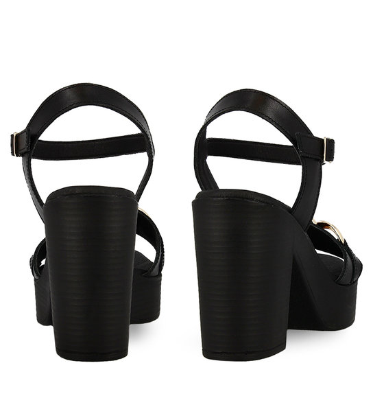 Γυναικεία Δερμάτινα Πέδιλα Mε Τακούνι Parex 11627153