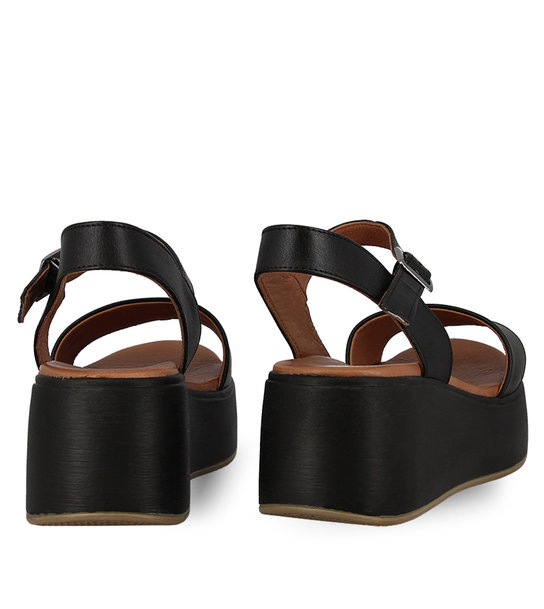 Γυναικεία Δερμάτινα Flatforms Parex 12727026