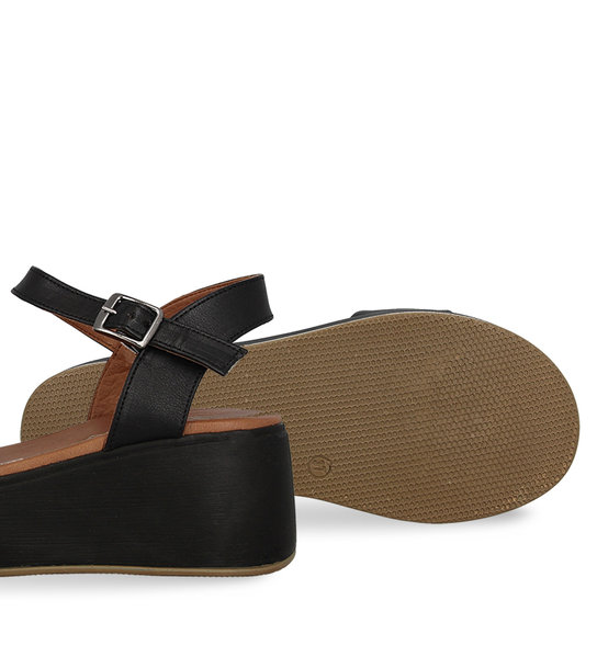Γυναικεία Δερμάτινα Flatforms Parex 12727026