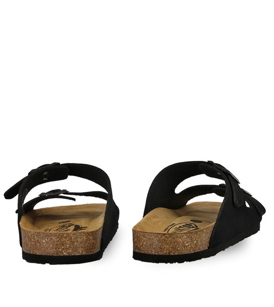 Γυναικεία Δερμάτινα Σανδάλια Plakton 180010 Negro
