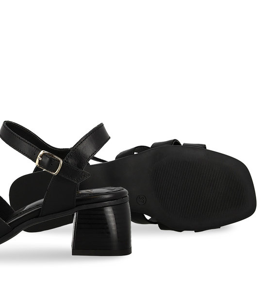 WomenS Leather Heeled Sandals Parex 11627154