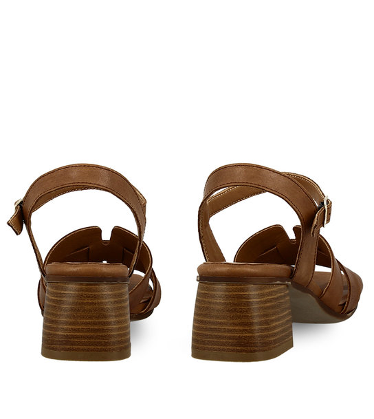 WomenS Leather Heeled Sandals Parex 11627154