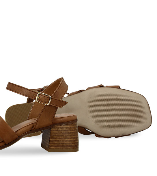 WomenS Leather Heeled Sandals Parex 11627154