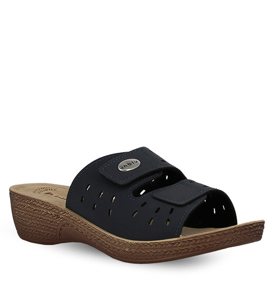 Inblu Blue Mule Sandals Women's Comfort Mules Inblu Gl000052 004