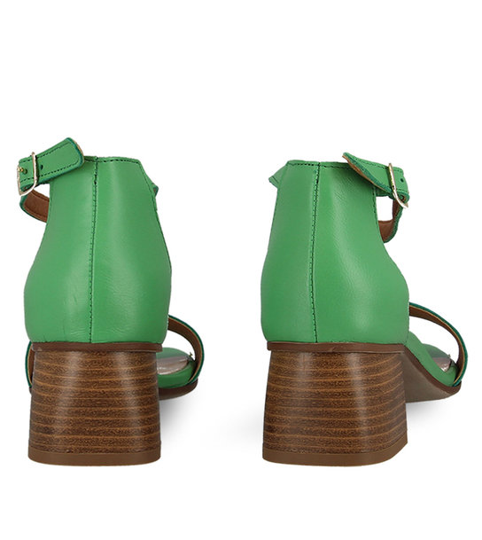 Womens Leather Heeled Sandals Parex 11627157