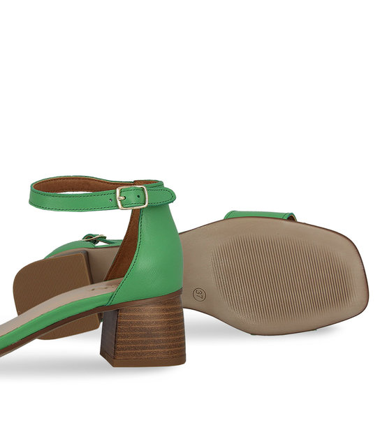 Womens Leather Heeled Sandals Parex 11627157