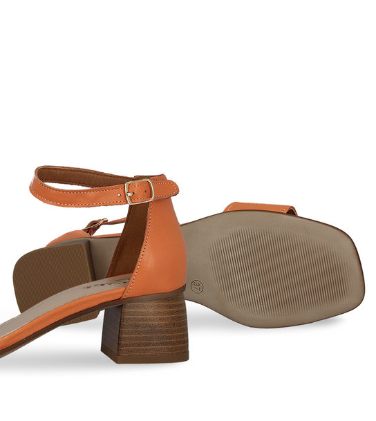 Womens Leather Heeled Sandals Parex 11627157