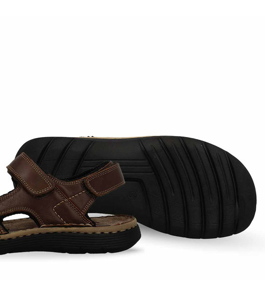 Mens Leather Comfort Sandals Parex 11627177