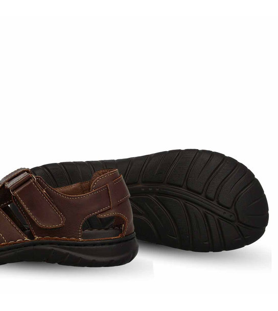 Mens Leather Comfort Sandals Parex 11627178
